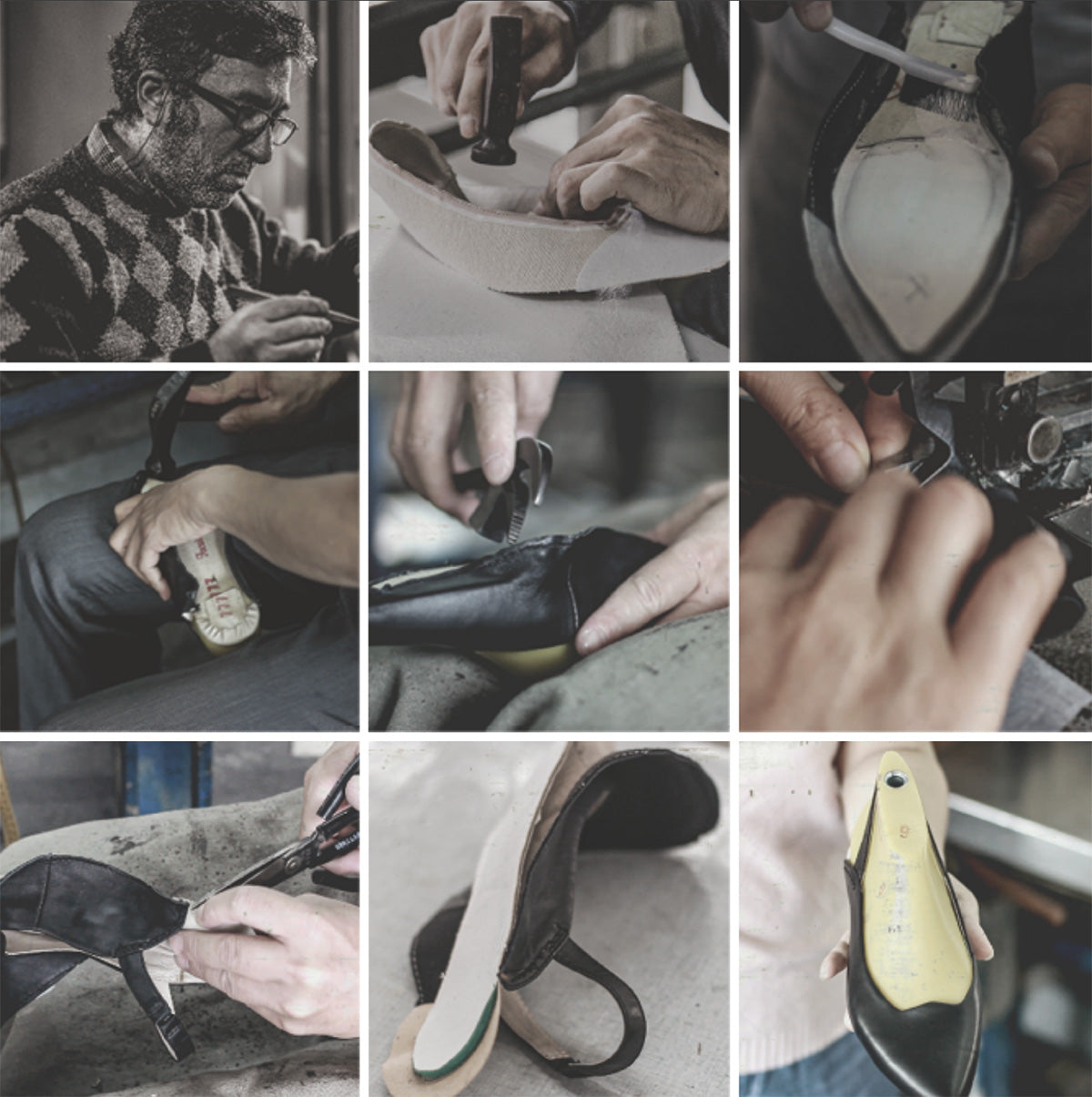 luxury women's sacchetto shoes collage