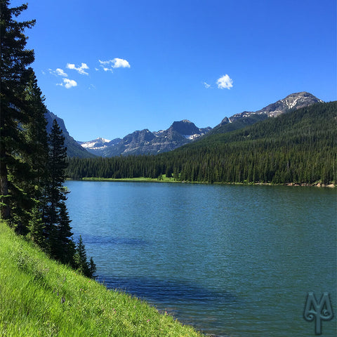 Hyalite Reservoir, Bozeman, Montana, photo by Montana Treasures