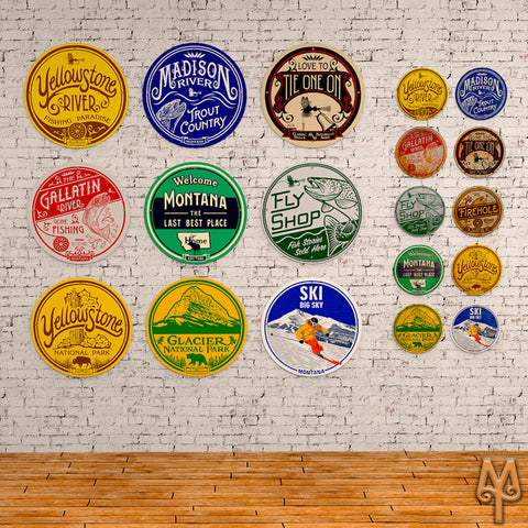 New and Vintage Fly Fishing Wall Signs by Montana Treasures