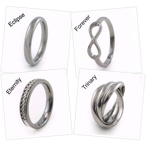 Ladies Titanium Rings 