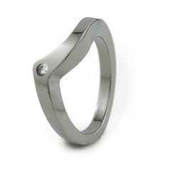 Stella companion ring; titanium rings