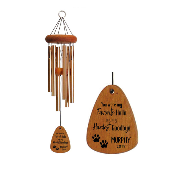 memorial wind chime gift for loss of a mother