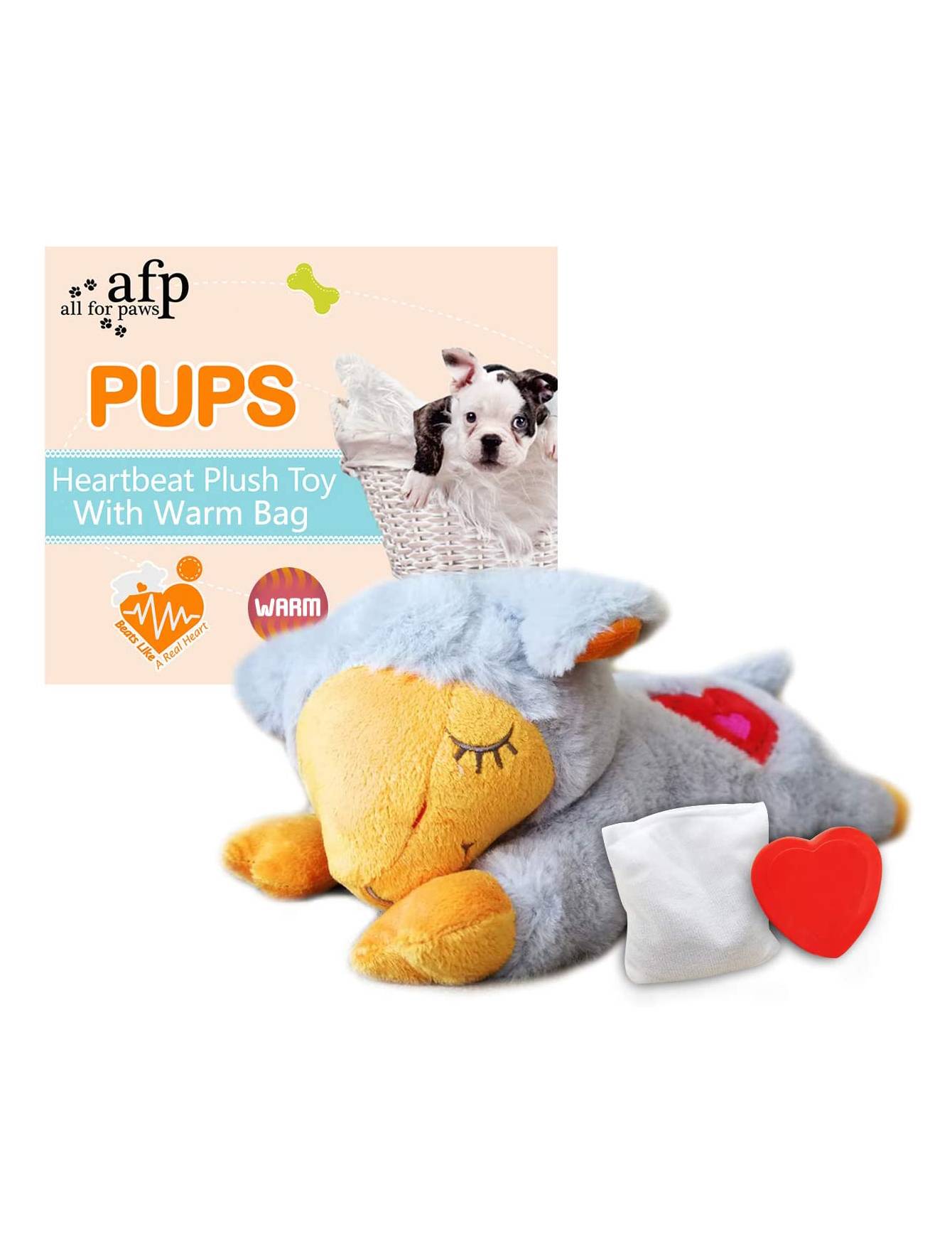 heartbeat stuffed animal for puppies