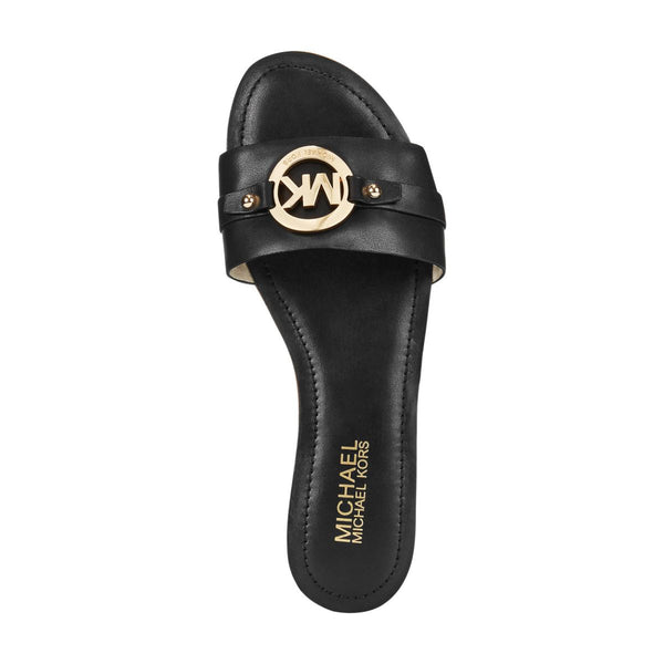 michael kors leather slides