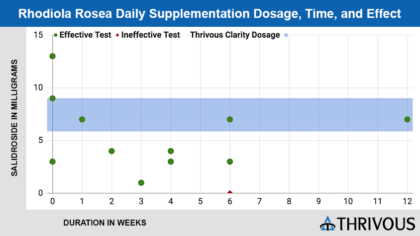 Rhodiola Rosea Daily Supplementation Dosage, Time, and Effect for Thrivous Clarity