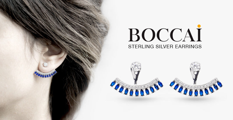 Boccai Sterling Silver Earring Jackets