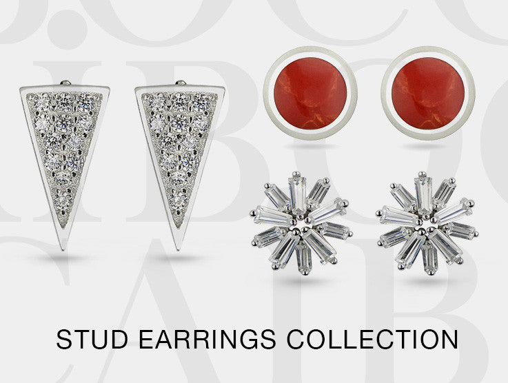 Boccai Silver Stud Collection Earrings