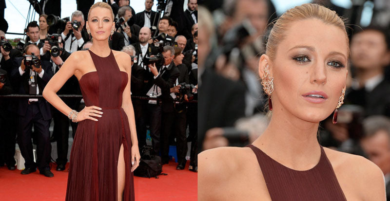 Blake Lively Red Earrings Red Carpet