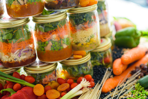 Healthy Meal Plan Jars