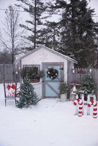Shed Christmas Decor - The little Green Bean