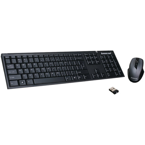 Iogear Long-range 2.4ghz Wireless Keyboard & Mouse Combination;