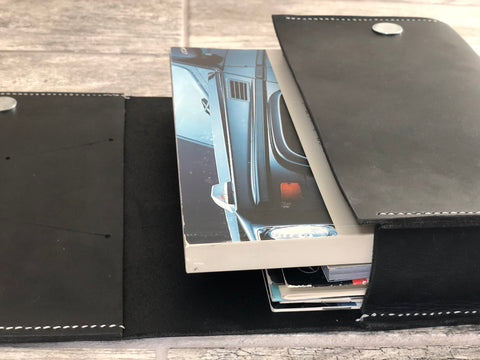 G-Wagen gove box owners handbook manual leather portfolio