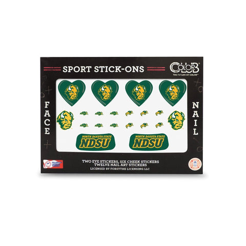 North Dakota State - Face and Nail Sport Stick-Ons