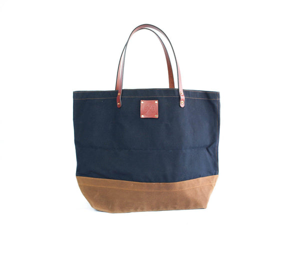 The Craft Waxed Canvas Tote Bag with Leather straps – Sturdy Brothers