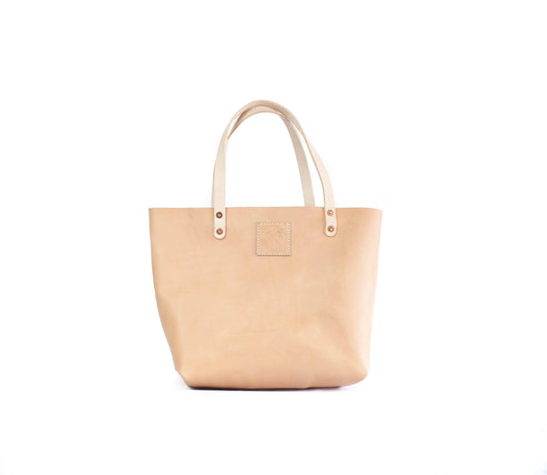 natural leather tote