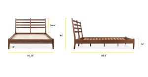 Walnut/King, dimensions