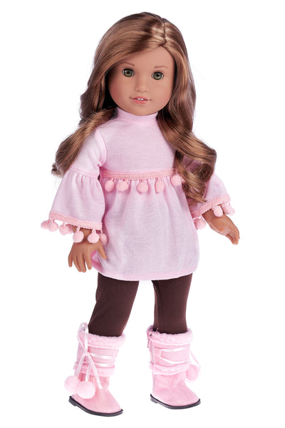 doll with pink dress