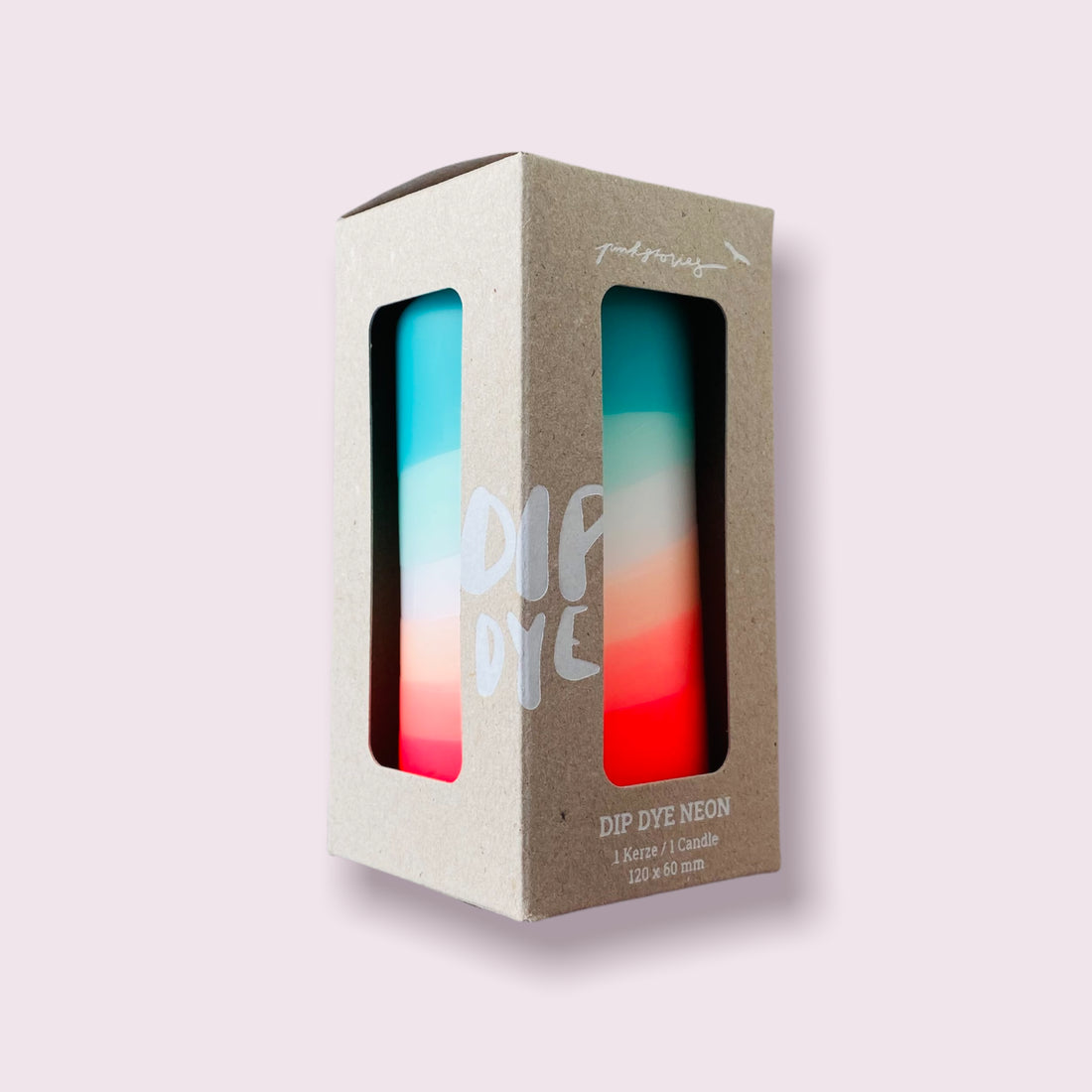 Dip Dye Pillar Candles