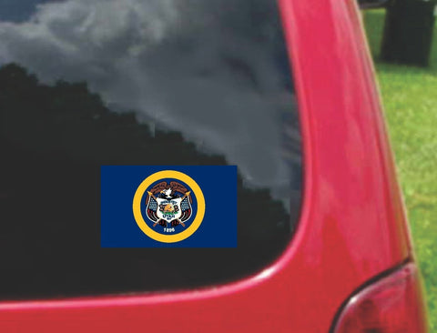 Utah State Flag Vinyl Sticker Decal Full Color/Weather Proof.
