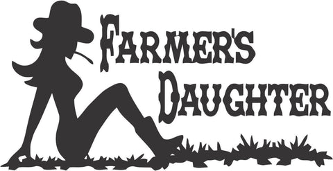 Farmers Daughter Sticker Decal 20 Colors To Choose From.