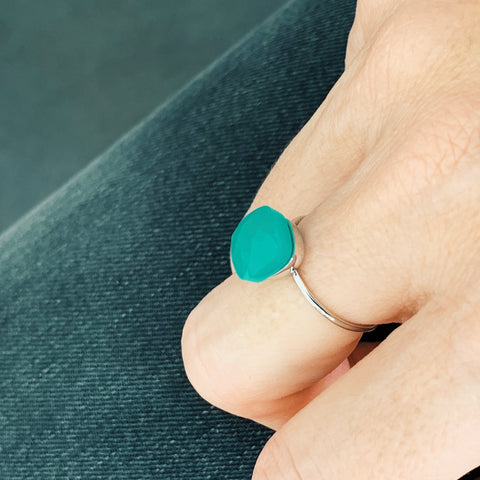 SOMSO: ZAG - Bague ZAG Lau acier aqua
