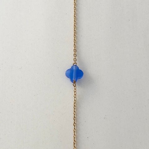 // Bracelet little Capu Or / Agate Bleu//