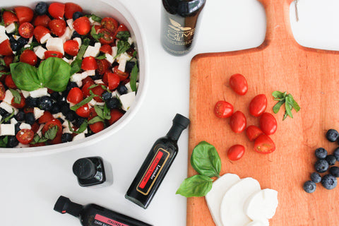 Blueberry Tomato Caprese Ingredients