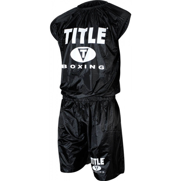 title sauna suit with hood