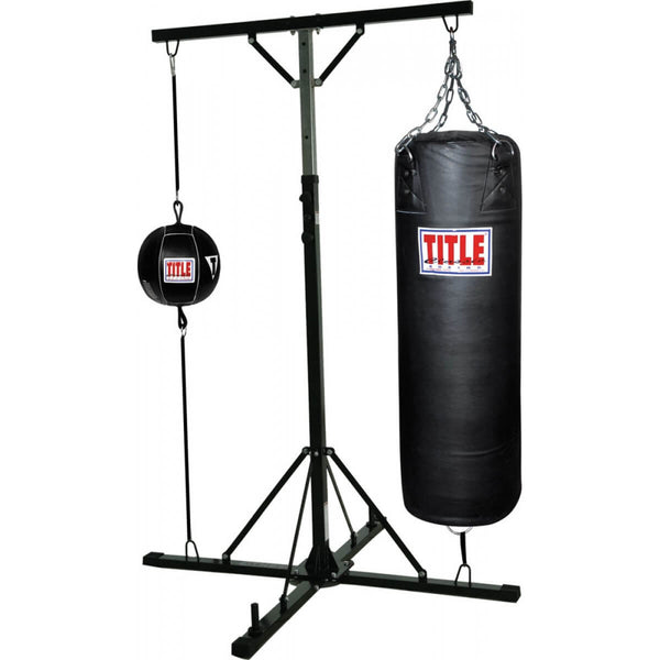 Buy Title Double Trouble Heavy Bag Stand - Full With Heavy Bag Online – ZoobGear