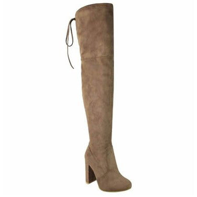 mocha thigh high boots