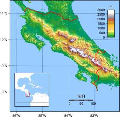 Costa Rica Map