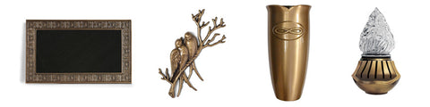 Global Bronze Vases Emblems Lights