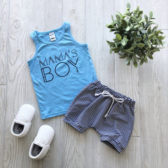Mama's Boy • Columbia Blue Tank