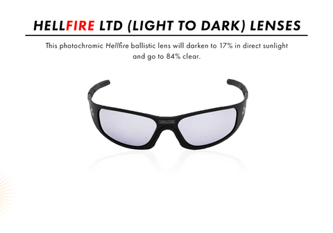 HellFire Transitional Light to Dark UV Lenses