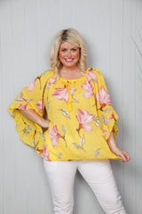 Rose Lily Cotton Top Mango