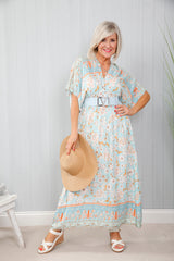 Summer Oasis Dress Clearwater Blue