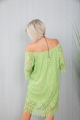 Monaco Lace Tunic Lime