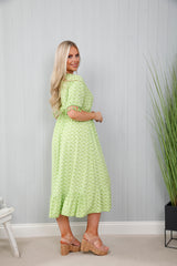 Golden Aura Dress Lime