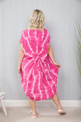 Fuchsia Chrissy Tie Dye Dress