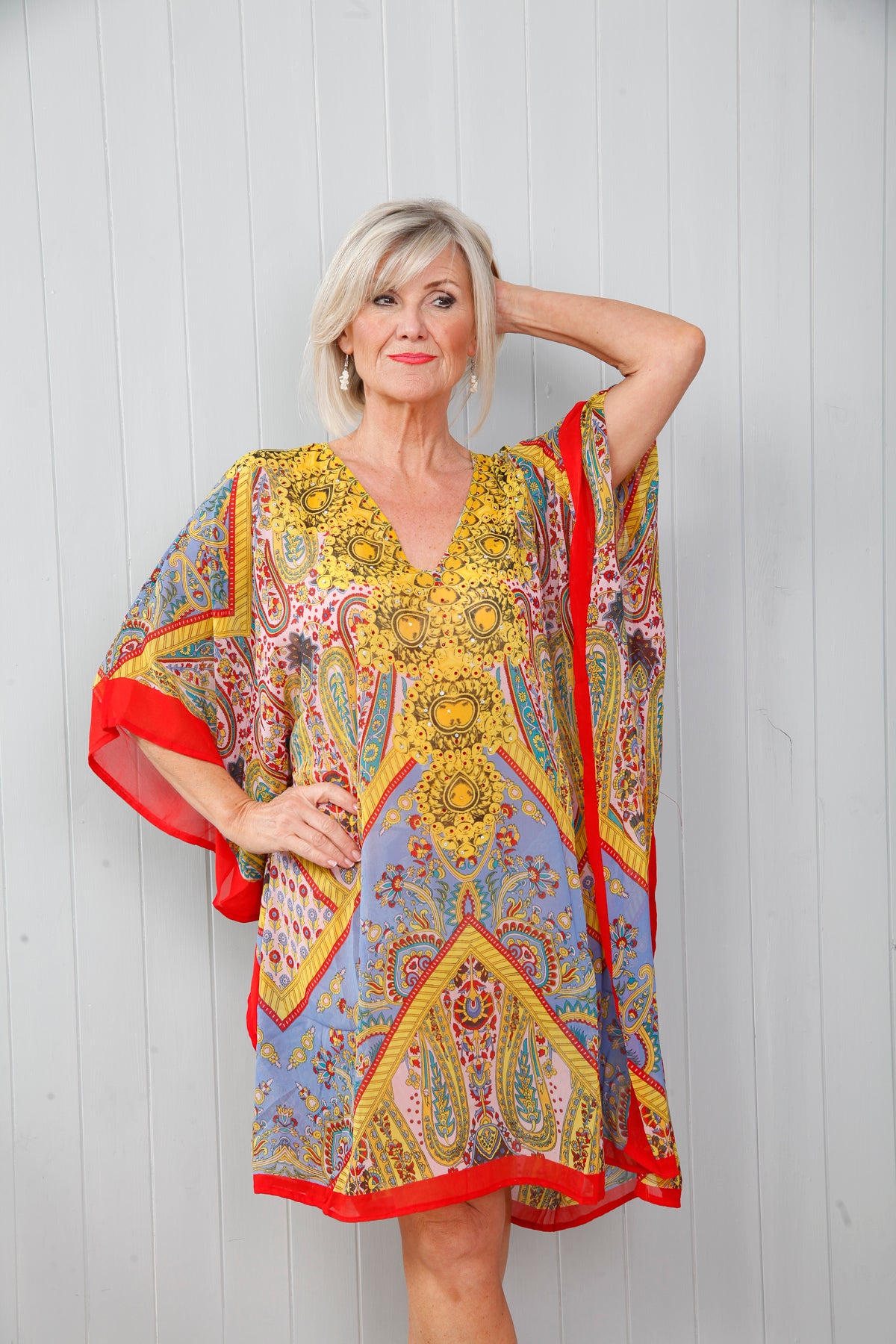 Treasure Trove Kaftan Cranberry Crush