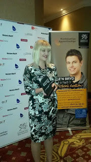 Helen Brickley awarded 'Outstanding Achiever of the Year'  Apprenticeship Awards Cymru 2014