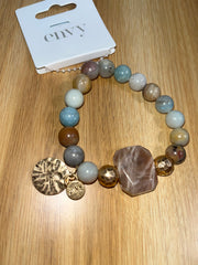 Maya Stone Bracelet Earth Tone