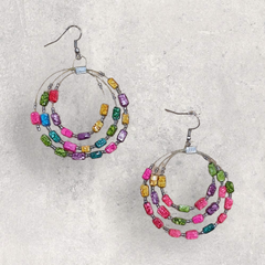 Mia Multi-strand Earrings Rainbow