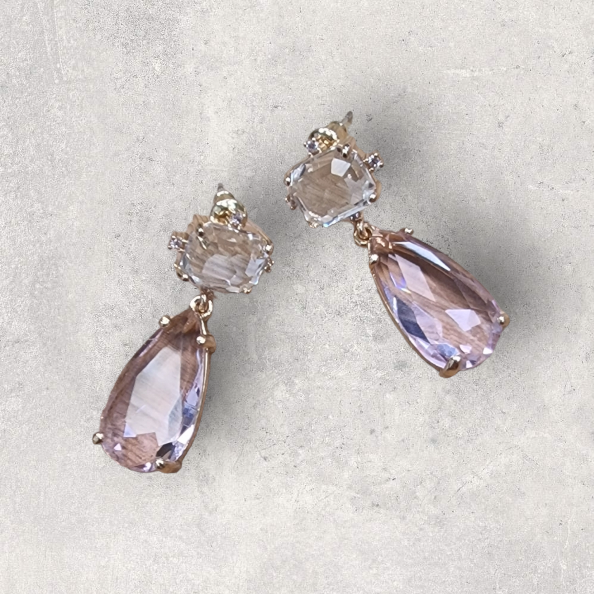 Luxe Drop Earrings Blush