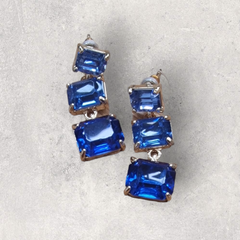 Blue Horizon Gem Earrings