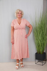 Blush Polka Dot Tea Dress