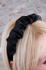 Black Ruched Hairband