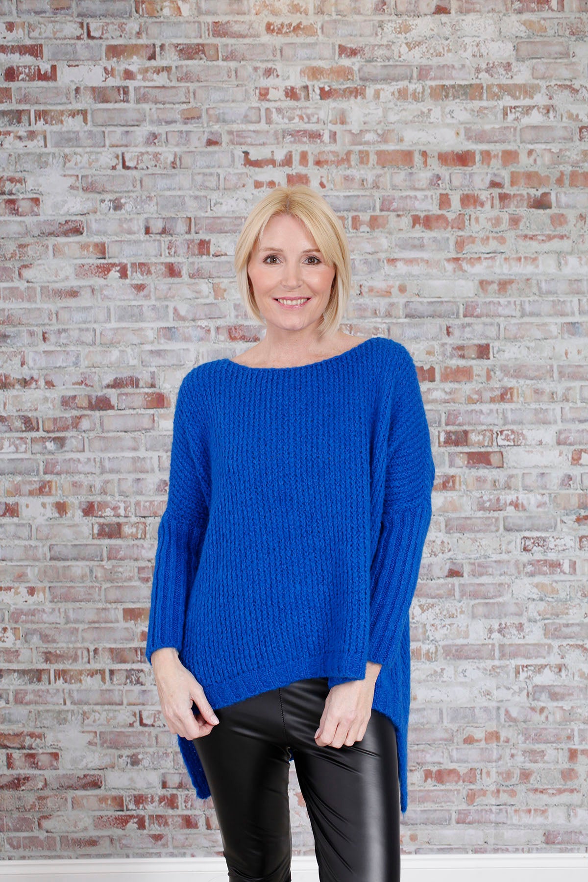 Royal Blue Felicity High/Low Jumper