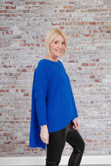 Royal Blue Felicity High/Low Jumper