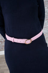 Lilac Faux Leather Thin Belt